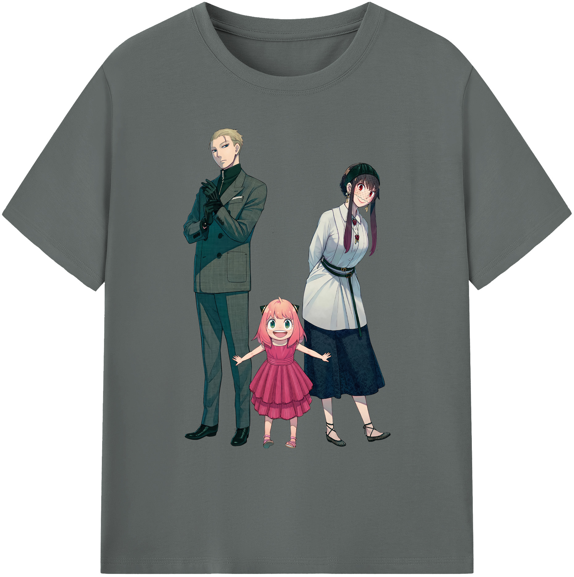 （画像用） SPY×FAMILY间谍家家酒 綿100％ メンズ半袖Tシャツ｜肌触りやわらか＆通気性